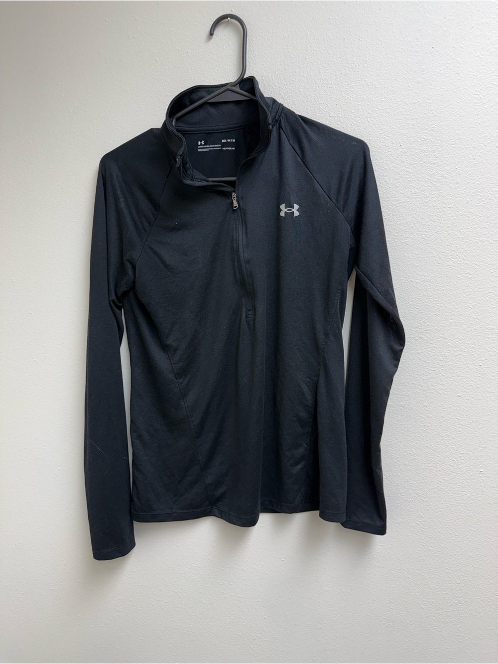 Under Armour Black Long-Sleeve 1/4 Zip Performance Top